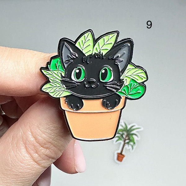 🌿 Pin’s Chat  – Acier Inoxydable 🌿