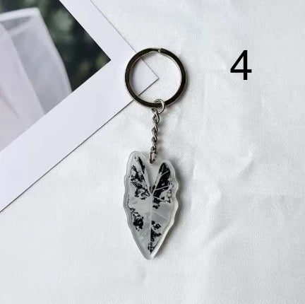 🌿 Porte-clés feuille