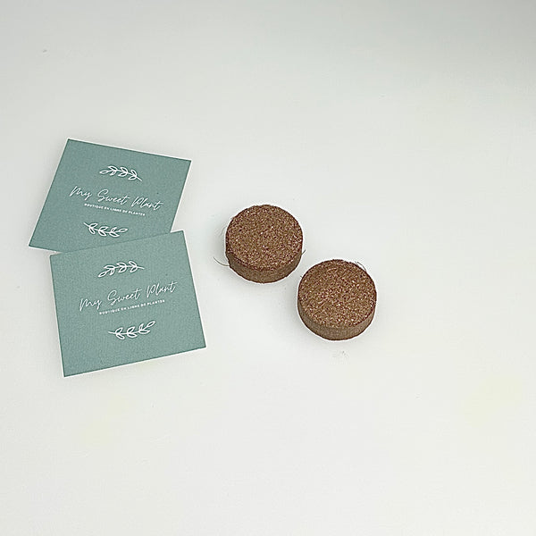 🌱 Bloc de terre en fibre de coco – Terreau nutritif compressé