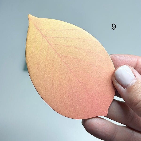 🍃 Bloc de 25 Feuilles de Notes Adhésives en Forme de Feuille