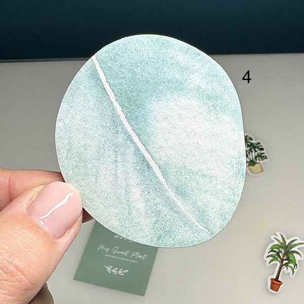 🍃 Bloc de 25 Feuilles de Notes Adhésives en Forme de Feuille