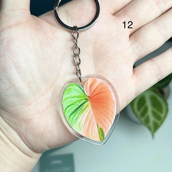 🌿 Porte-clés feuille