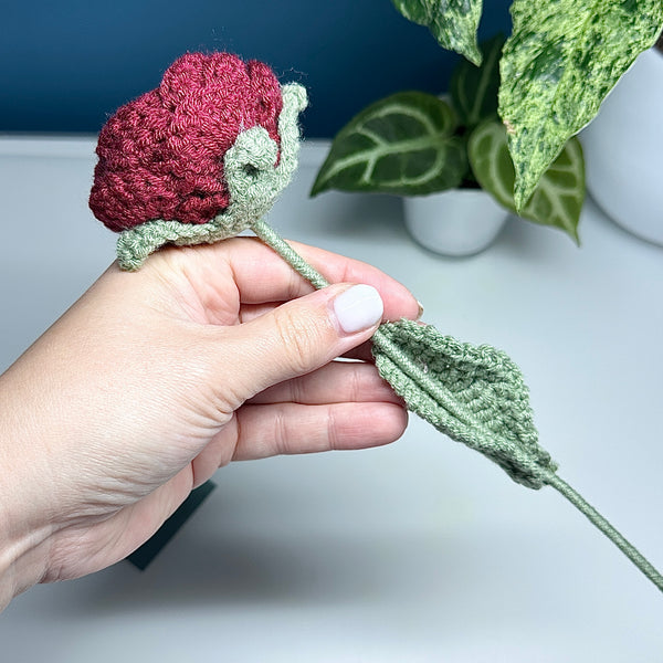 🌹 1 Rose en Laine