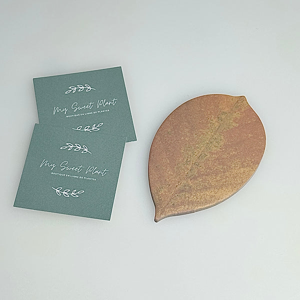 🍃 Bloc de 25 Feuilles de Notes Adhésives en Forme de Feuille