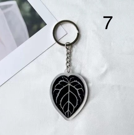 🌿 Porte-clés feuille