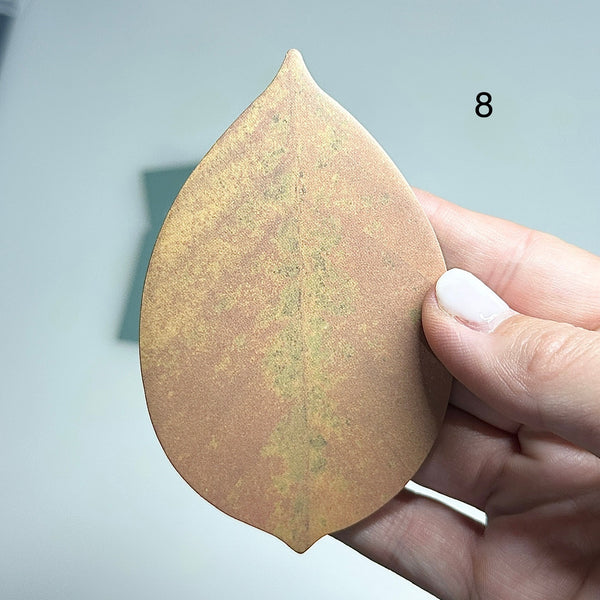 🍃 Bloc de 25 Feuilles de Notes Adhésives en Forme de Feuille