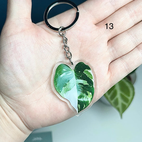 🌿 Porte-clés feuille