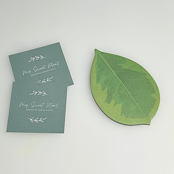 🍃 Bloc de 25 Feuilles de Notes Adhésives en Forme de Feuille