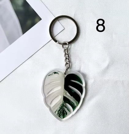 🌿 Porte-clés feuille