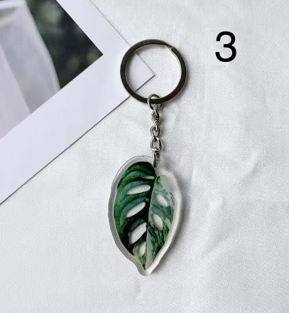 🌿 Porte-clés feuille