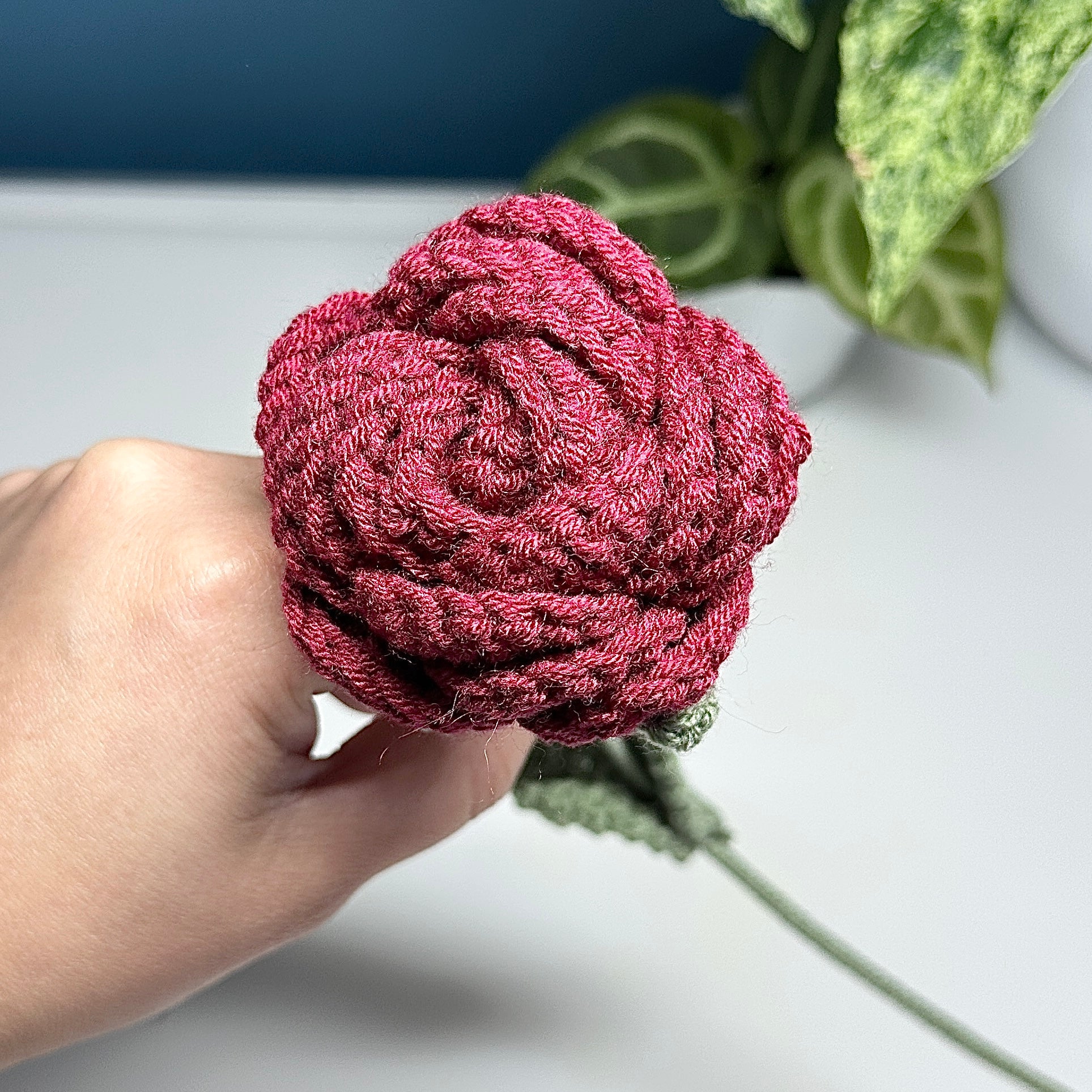 🌹 1 Rose en Laine