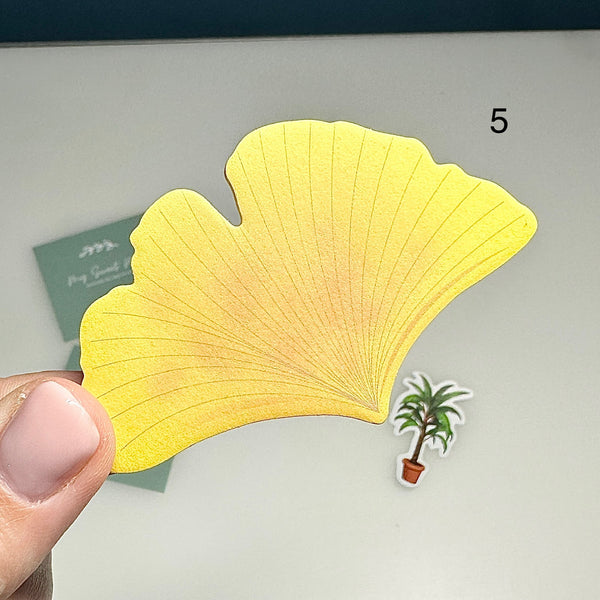 🍃 Bloc de 25 Feuilles de Notes Adhésives en Forme de Feuille