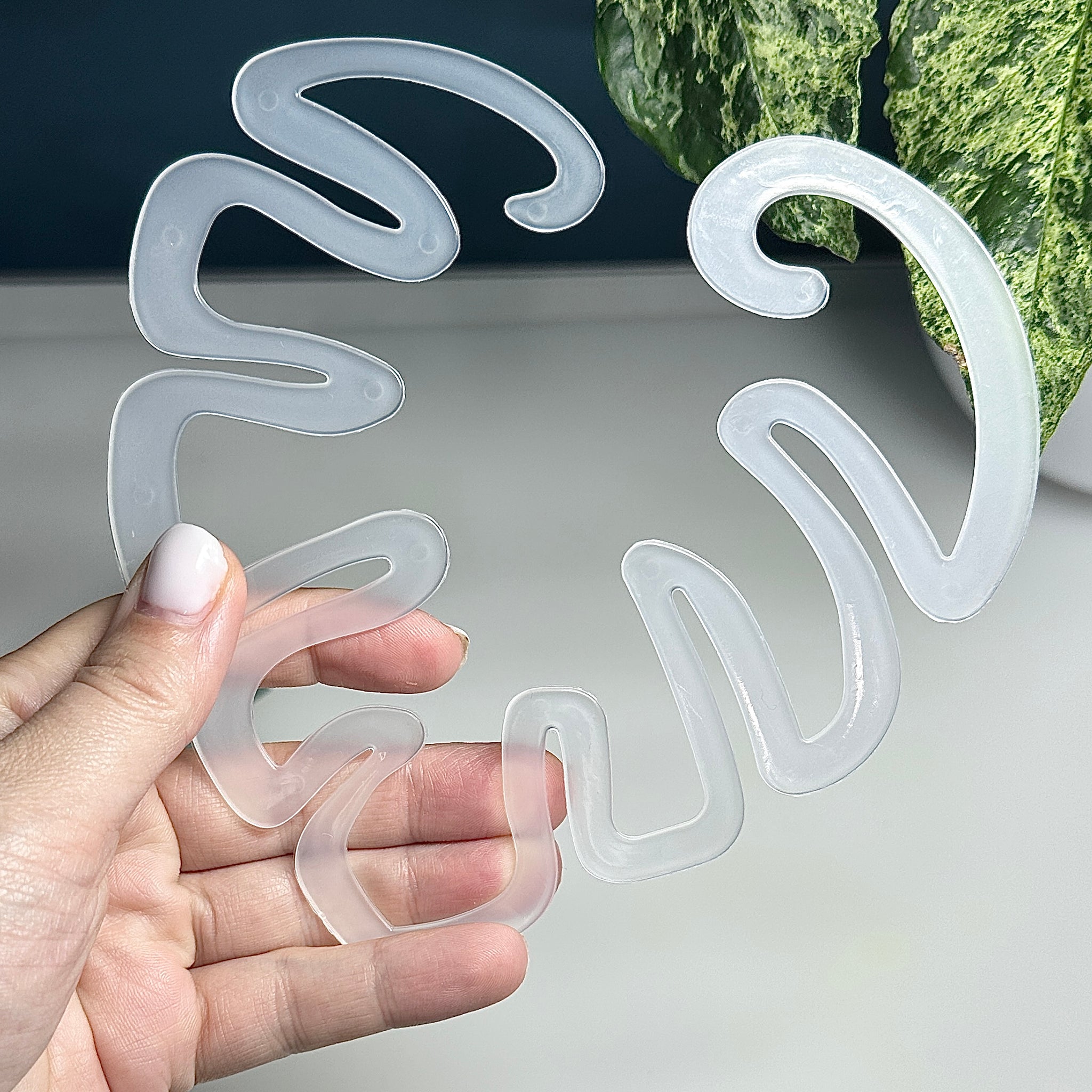 🌿  Support de tige feuille de monstera