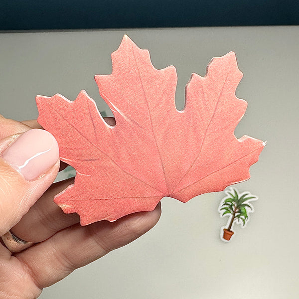 🍃 Bloc de 25 Feuilles de Notes Adhésives en Forme de Feuille