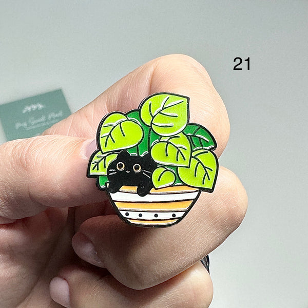 🌿 Pin’s Chat  – Acier Inoxydable 🌿