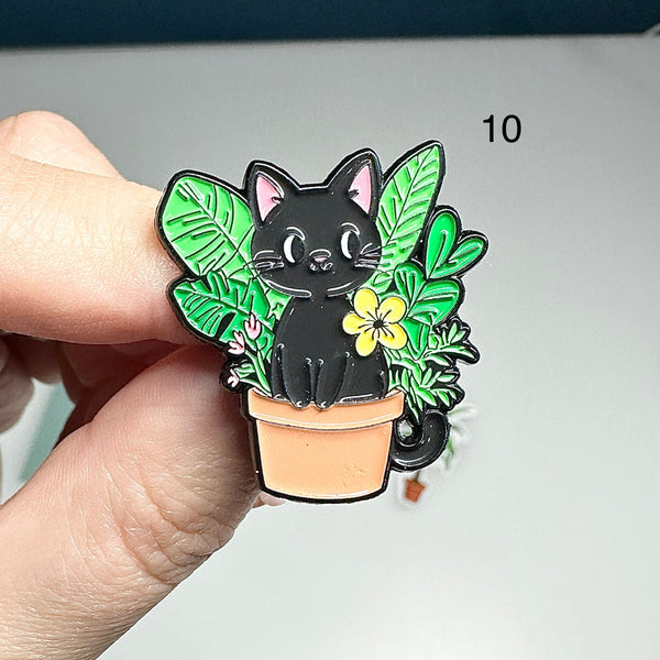 🌿 Pin’s Chat  – Acier Inoxydable 🌿
