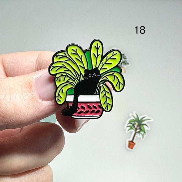 🌿 Pin’s Chat  – Acier Inoxydable 🌿