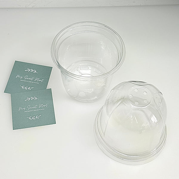 🌱 Pots de Pépinière Transparents avec Couvercle Respirant – Pots de Semis