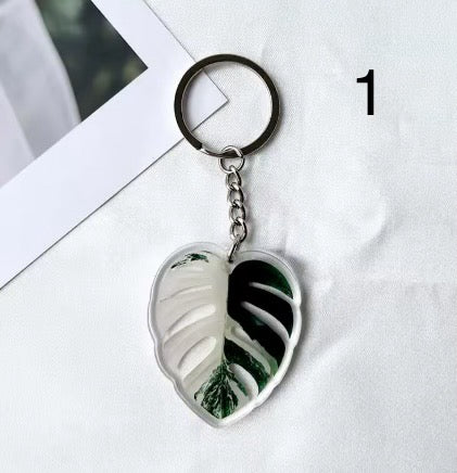 🌿 Porte-clés feuille