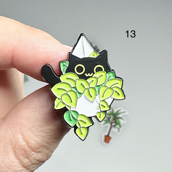 🌿 Pin’s Chat  – Acier Inoxydable 🌿