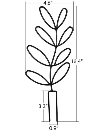 🌿 Support de fleurs pour plantes grimpantes d'intérieur – Métal Doré ou Noir 🌿