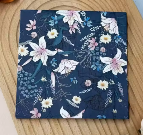 🍃 Serviettes en papier jetables – Feuilles vertes sauge