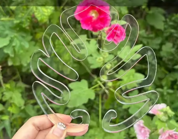 🌿  Support de tige feuille de monstera