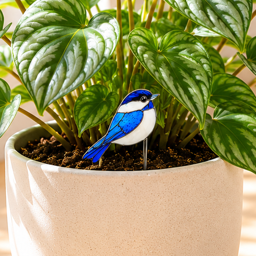✨ Oiseau bleu décoratif à planter ✨