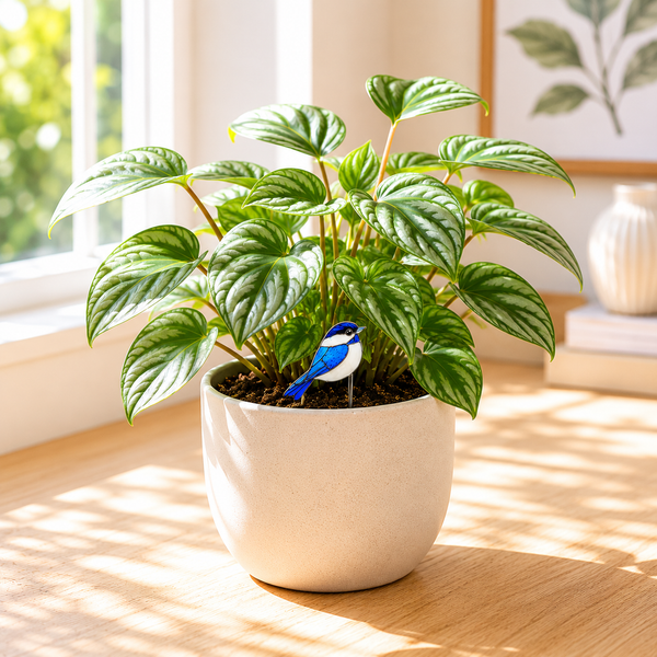 ✨ Oiseau bleu décoratif à planter ✨