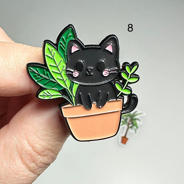 🌿 Pin’s Chat  – Acier Inoxydable 🌿