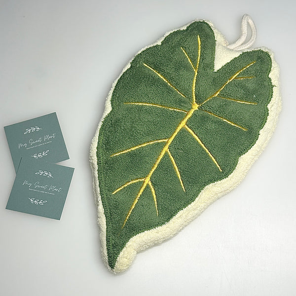 🍃 Différentes Serviettes à Main Imitation Feuille – Polaire Corail Douce et Absorbante