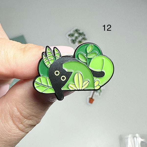 🌿 Pin’s Chat  – Acier Inoxydable 🌿