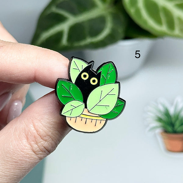 🌿 Pin’s Chat  – Acier Inoxydable 🌿