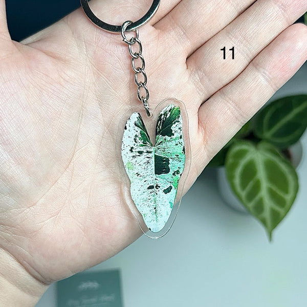 🌿 Porte-clés feuille