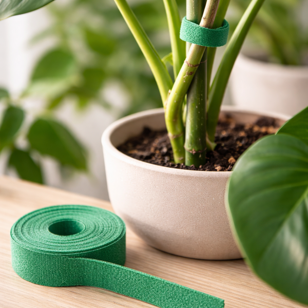 🌿 Rouleau d’attache pour plantes en nylon – Réglable, réutilisable et solide