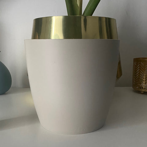 Cache Pot Beige Plastique L