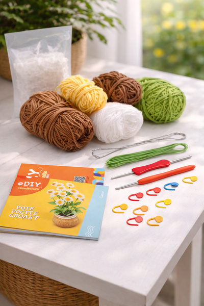 🌼 Kit de Fleurs au Crochet pour Débutants