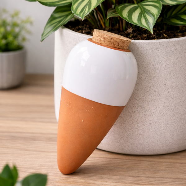 💧 Oya pour Plantes – Pointe en Terracotta, Auto-arrosage