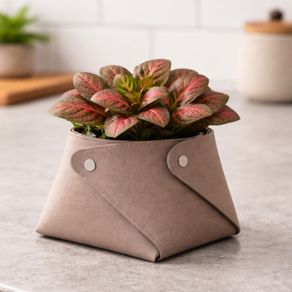 Cache Pot Taupe Petit