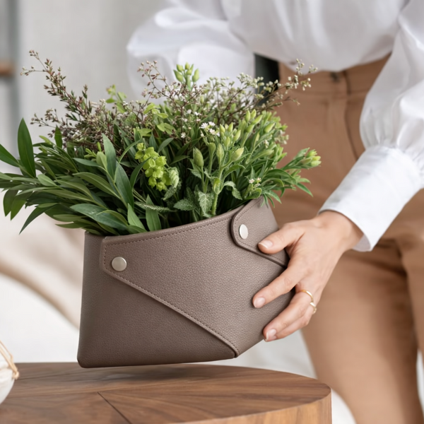 Cache Pot Taupe Grand