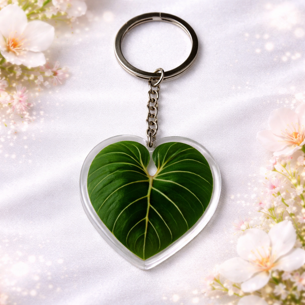🌿 Porte-clés feuille