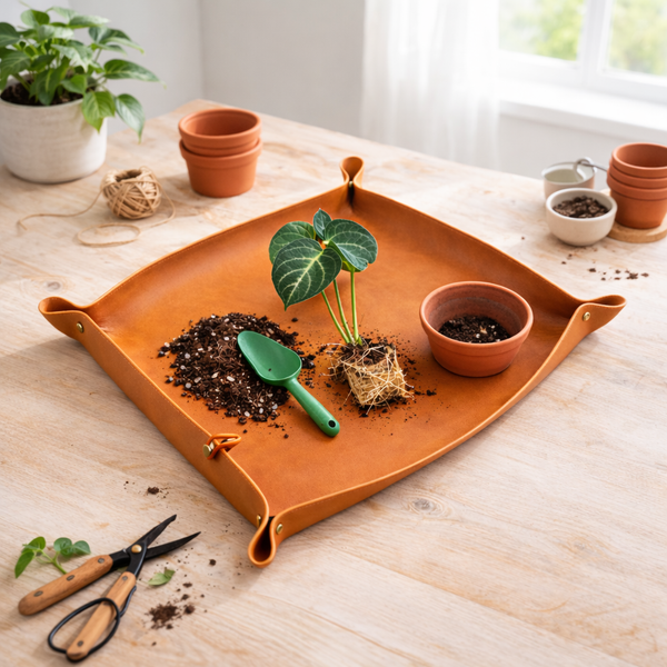 Tapis de rempotage Marron/Cognac
