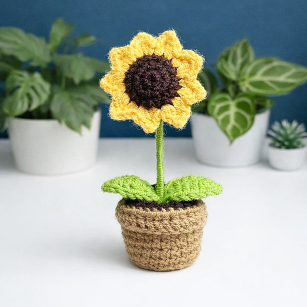Plante au Crochet Tournesol