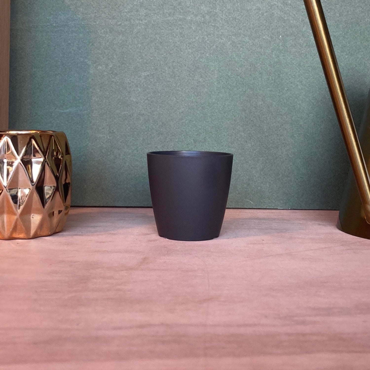 Cache Pot Mat Noir XS