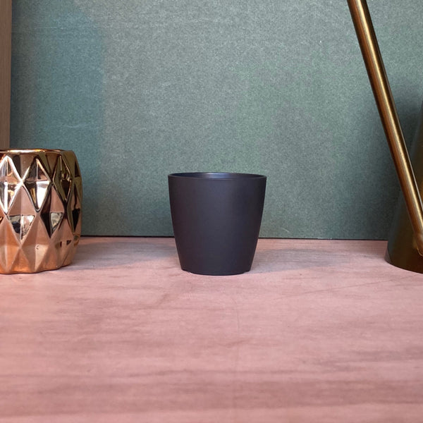 Cache Pot Mat Noir XS