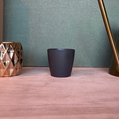 Cache Pot Mat Noir XS