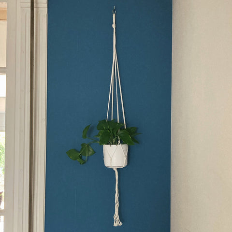 Suspension Macramé Beige 122cm
